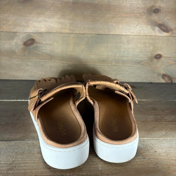 vionic fillmore womens size 8.5 shoes brown leather slip on slide comfort sandal - Picture 5 of 8